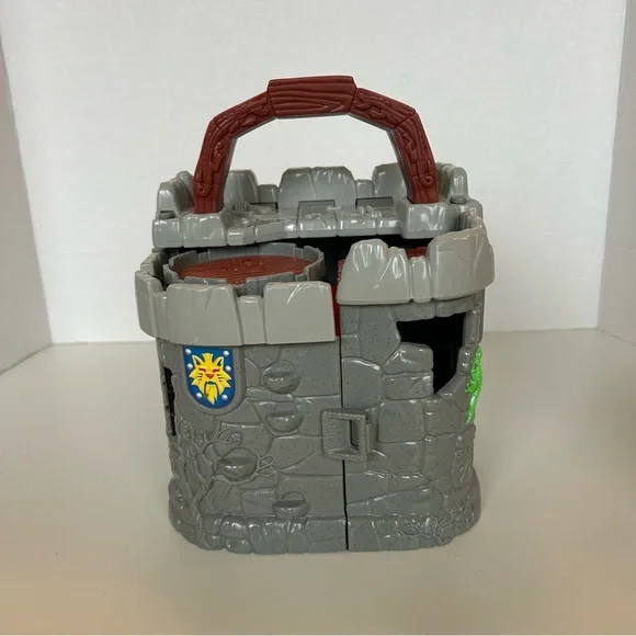 Vintage 1998 Fisher Price Great Adventures All In One Take Along Castle - Picture 7 of 13